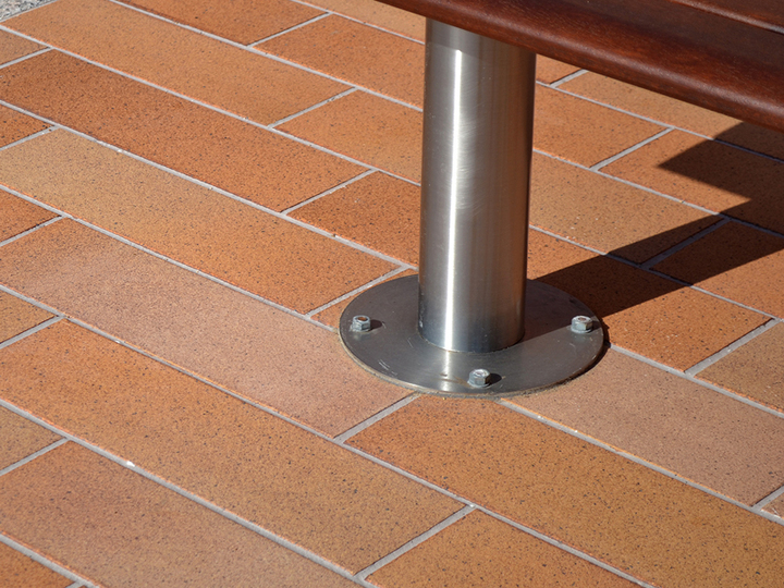 Technical solutions with non-slip klinker floor tiles